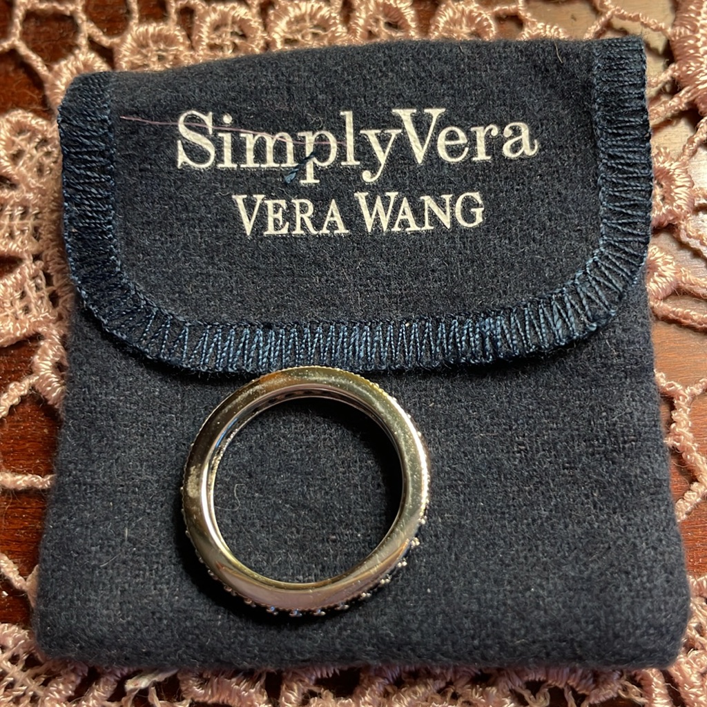 Simply Vera Vera Wang Black And Silver Ring